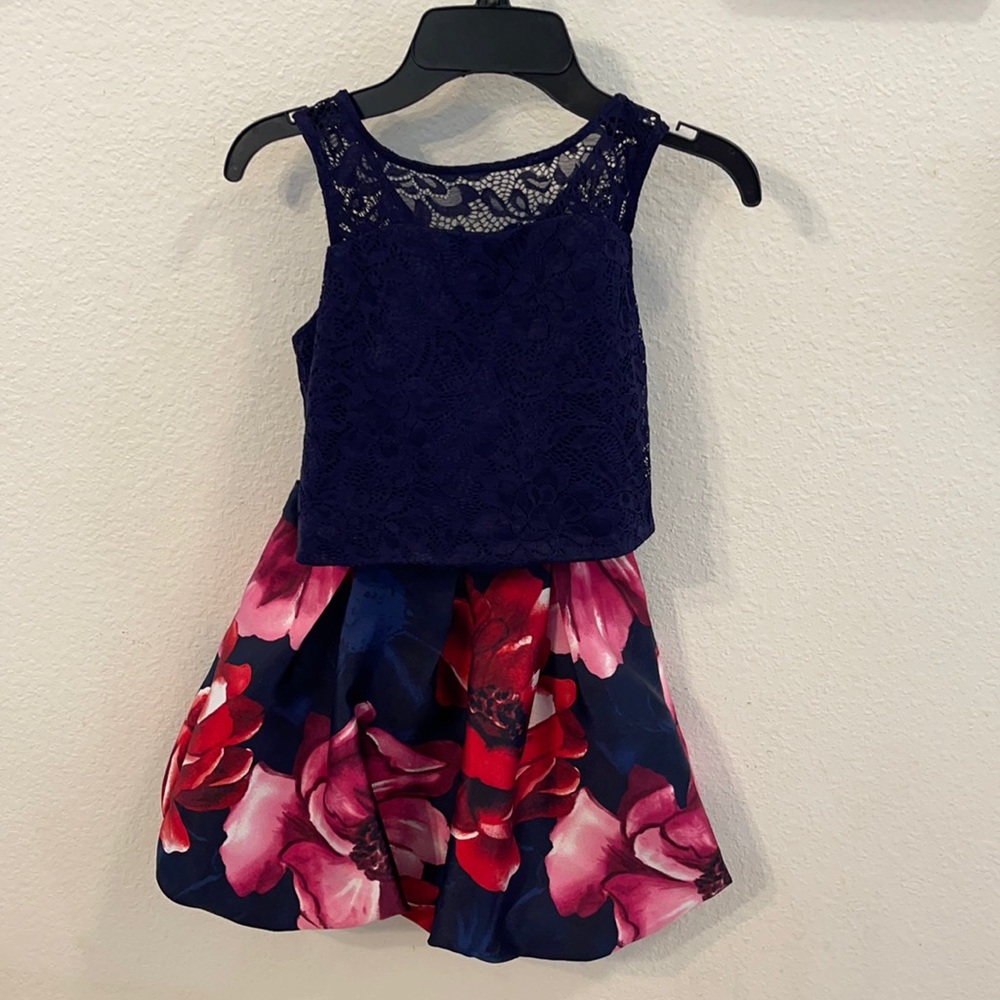 2 piece skirt and crop top